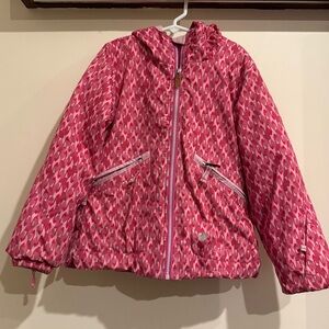 Obermeyer Pink Geometric Kids Raincoat